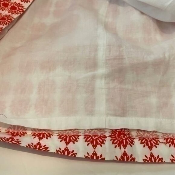 Dizzy Lizzy western Cotton red white blue tie shoulder Rockabilly Country Dress - Picture 3 of 7